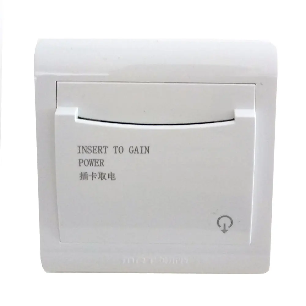 1pcs Any Card Work Hotel Energy Saving Switch Insert For Power Supply Two Lines Without Time Delay 220V 5500W 25A Power Socket