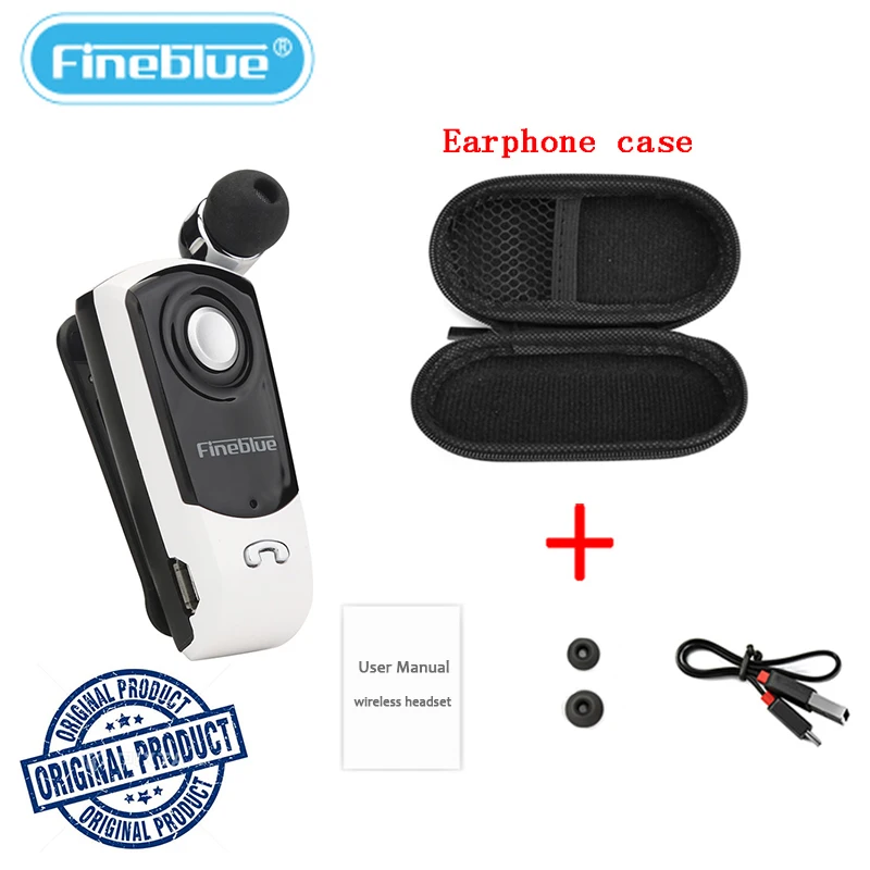 Fineblue F960 Bluetooth headset Retractable Portable Wireless headphone with mic Calls Remind Vibration