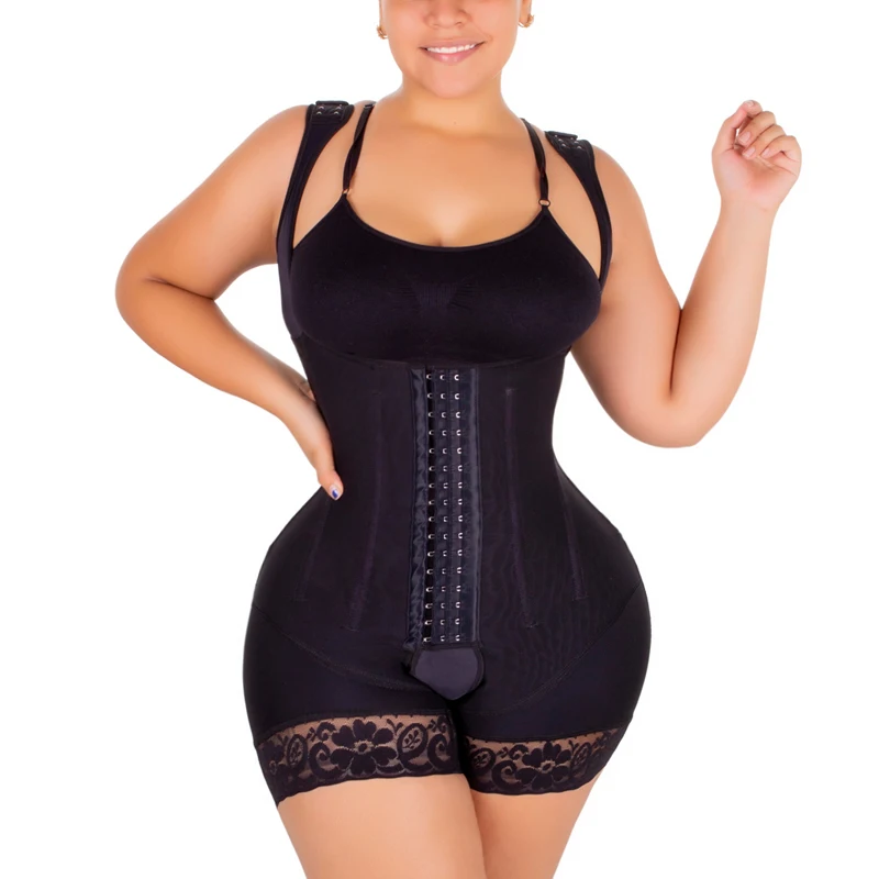 Fajas Colombianas Girdles Shapewear Waist Trainer Adjustable High Compression Post Surgical Liposuction Reductoras Bodysuit