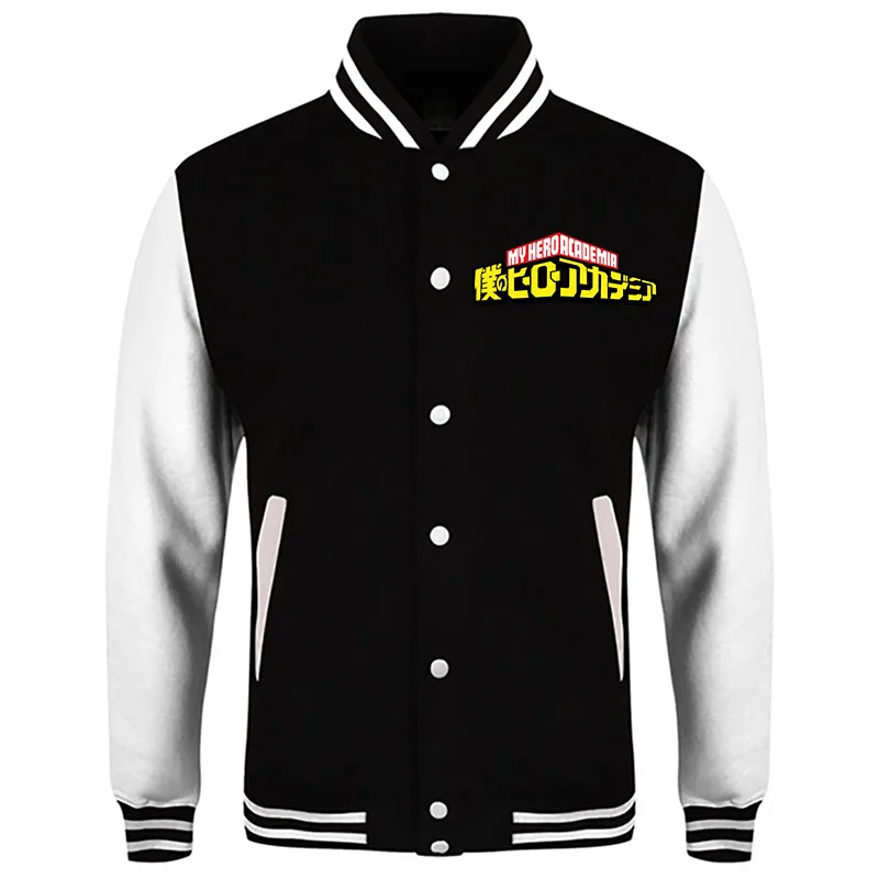 My Hero Academia 2021 Jaket Jalanan Baru Seragam Bisbol Wanita Musim Semi dan Musim Gugur Versi Korea Baru Jaket Bomber Pasangan Longgar