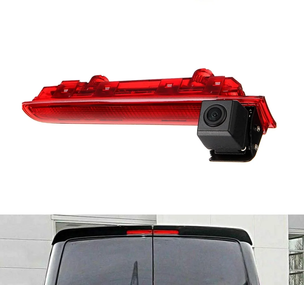 Misayaee HD 720P Stop lights 3rd Brake Light Rear View Night Vision Camera +5'' Monitor for T5 T6 Transporter/Caravelle/Multivan