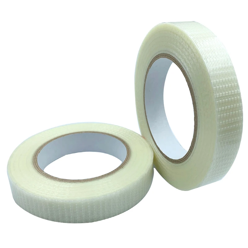 50M Grid Fiber Tape Toy Airplane Model Super Strong Mesh Single-Sided Tape Wear-Resistant Glass Fiber Strong Reinforced Tape