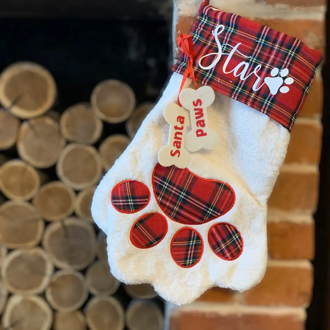 Personalized Dog Stockings Christmas Gift Gogs First Xmas Decorations Unique Custom Name Christmas Stockings Puppy Gifts