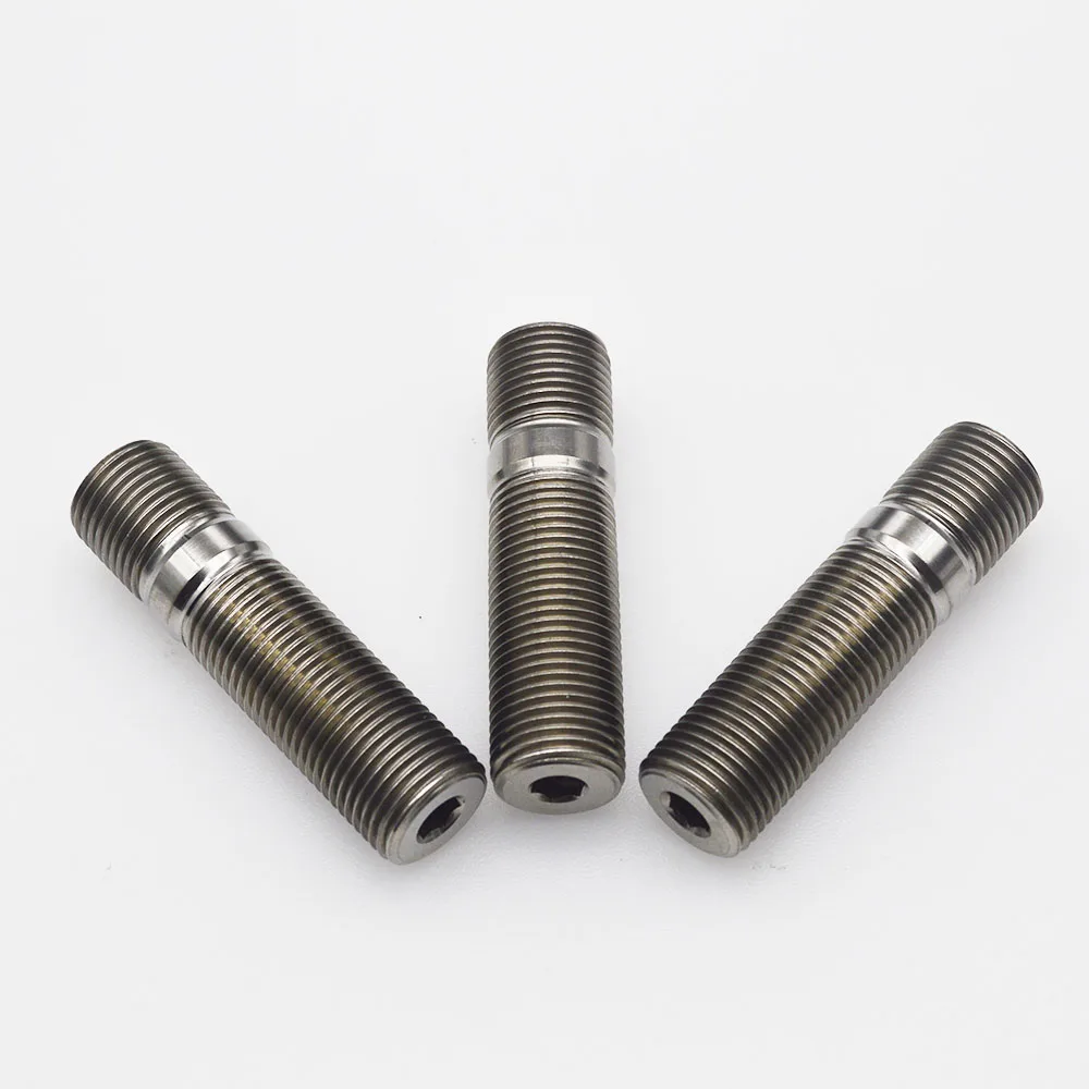 

Jntitanti Custom Gr.5 Ti-6Al-4V conversion tall lug bolts to studs for European cars M12/M14*1.25/1.25*60mm 16ps