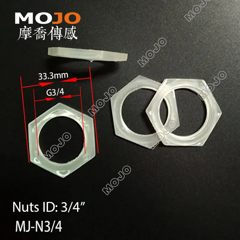 

2020 Free shipping! MJ-N3/4 G3/4'' Thread PP material plastic nuts (100pcs/lots)