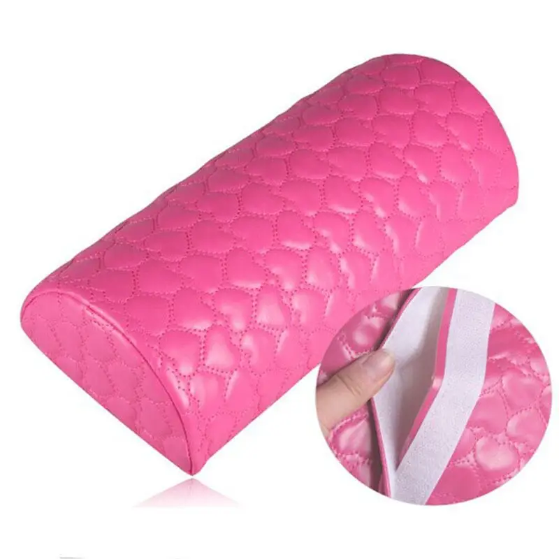 Professional Hand Cushion Holder Soft PU Leather Sponge Arm Rest Love Heart Design Nail Pillow Manicure Art Supplies Hand Pillow