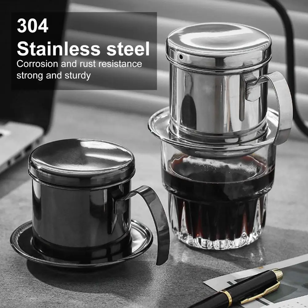 Useful Vietnamese Coffee Drip Non-oxidizing Humanized Handle Coffee Pot for Kitchen Vietnamese Coffee Filter