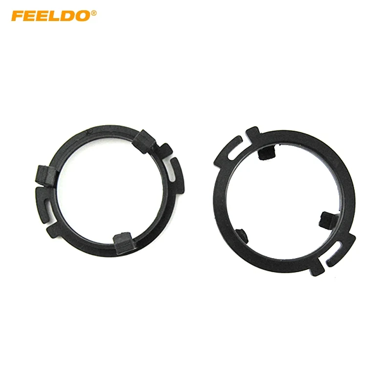 

FEELDO 2pcs Black Auto Speaker Spacers Mat for Audi Q5 Rear Door Tweeter Pads Reinforced Washer Mounting Kit #HQ6208