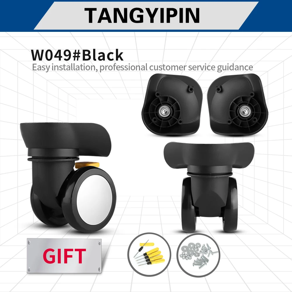 

Колесо TANGYIPIN W049 для чемоданов, Дорожный чемодан, деловой ящик, аксессуары для тележек, шкивы, сменные ролики, универсальные колеса