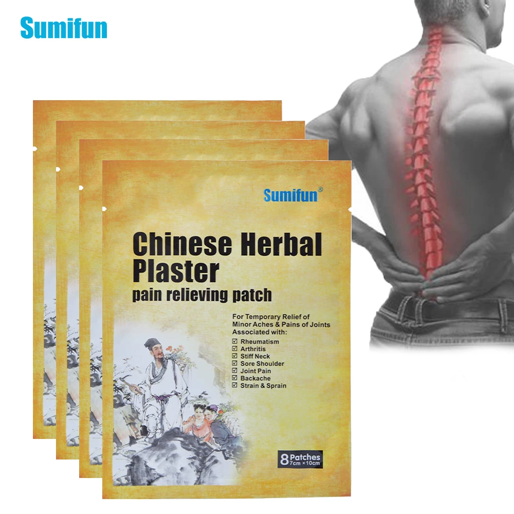 

8/40pcs Sumifun Herbal Medical Plaster Cervical Vertebra Patch Arthritis Joint Killer Muscle Ache Arthritis Pain Relief Patch