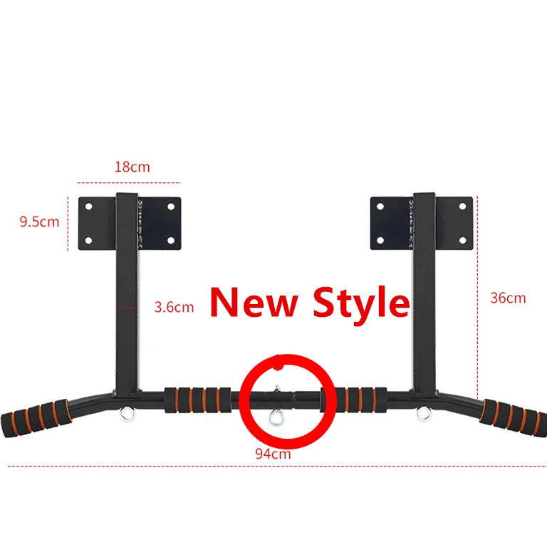 Wall Mounted Pull Up Horizontal Bar Multi-functional Chin Up Bar Home Gym Workout Pull-up Device Frame Fitness Equipment F2044