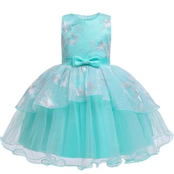 Baby Girls Christmas Party Tutu Dress Girls Wedding Princess Ball Gown Brithday Dresses Children Clothes Kids Clothing New Year