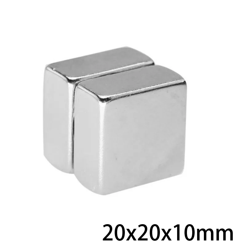 1/2/3/5/10/15PCS 20x20x10mm Square  Search Magnet N35 Super Strong Powerful Magnets 20x20x10 Block Neodymium Magnets 20*20*10