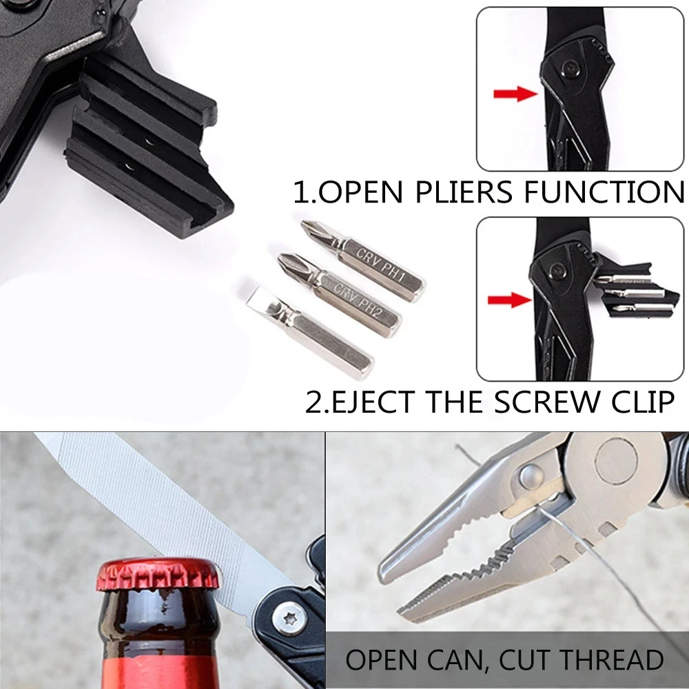 Marteau de sécurité pour automobile, outil en acier inoxydable, fourreau en Nylon, survie en plein air, Camping, randonnée, couteau de poche Portable, multi-outils, marteau à griffes