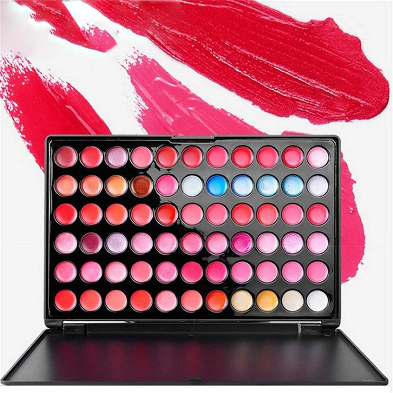 66 Colors Lipsticks lasting Beauty Makeup Lip Gloss Maquillage Femme Moisturizer Shimmer Lipstick Palette Maquiagem Cosmetic Set