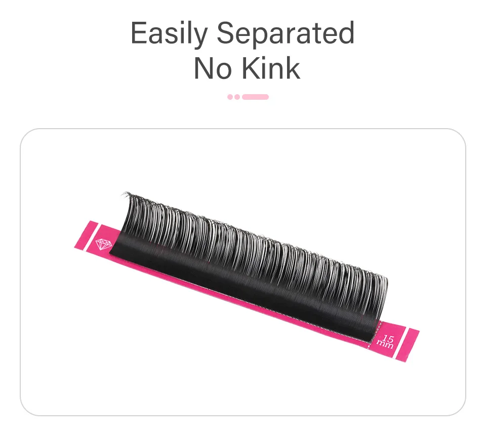 RUJADE 20mm Wimpern Wimpern für Verlängerung 15-20mm Lange Falsche Wimpern Russische Silk Lash Matte Schwarz Individuelle wimpern Verlängerung – Detail 10