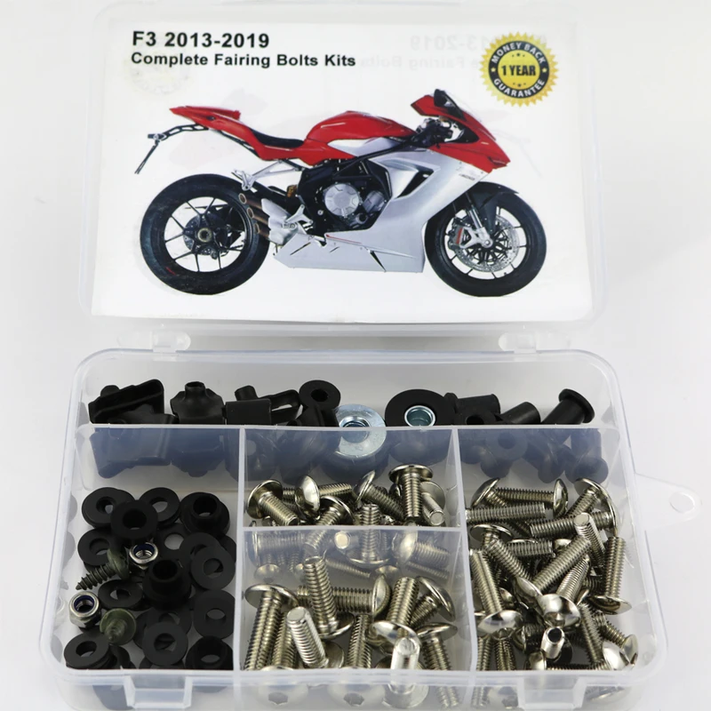 FitFit For MV AGUSTA F3 2013-2019 Motorcycle Complete Full Fairing Bolts Kit Cowling Bolt Bodywork Side Covering Screws Nuts