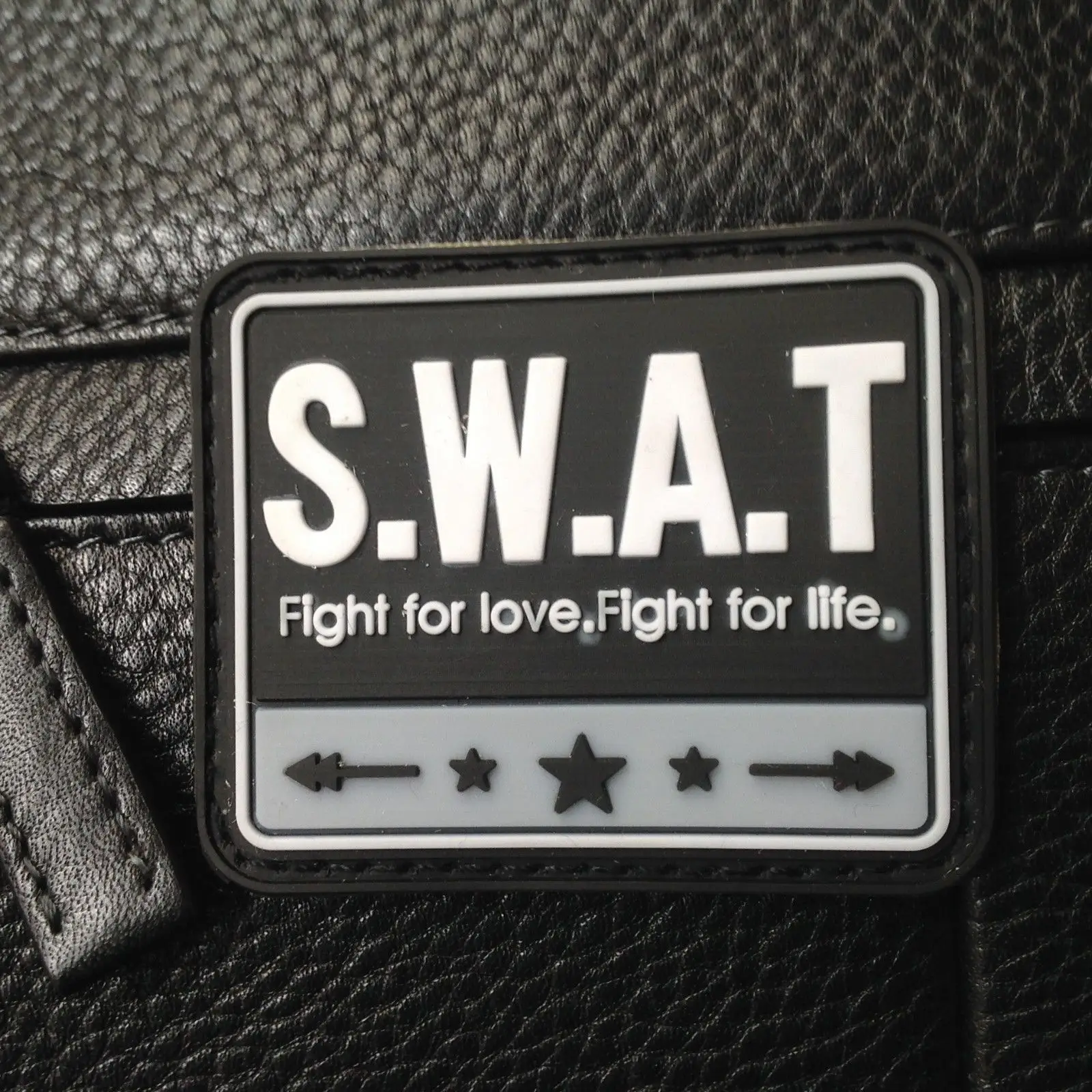 SWAT S.W.A.T FIGHT FOR LOVE AND FIGHT FOR LIFE 3D TACTICAL ARMY  PVC RUBBER PATCH