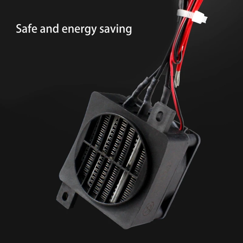 12V 120W Fan Heater PTC Heating Mini Ceramic Air Heater Electric Heater Parts High Temperature Resistance