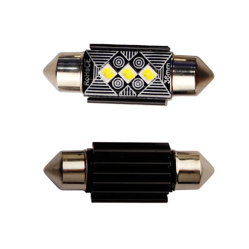 

100X eco Festoon 3 SMD 3030 Чипсы 70MA неполярный C5W 31 мм 36 мм 39 мм 41 мм Светодиодные внутренние купольные фонари Map Lights супер белый 12 В