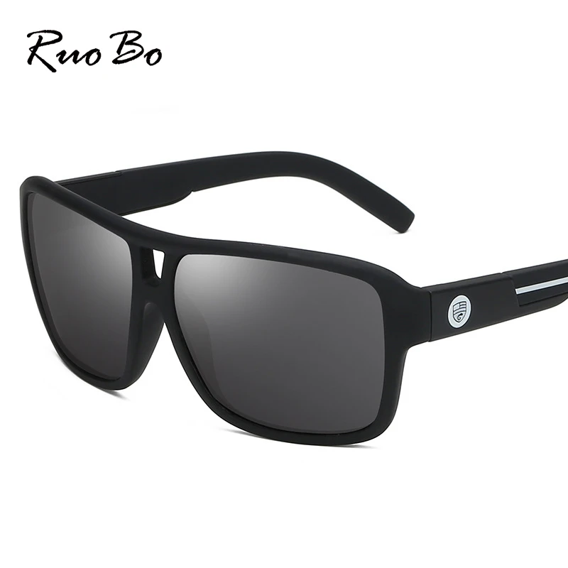 

RUOBO Men Fashion Polarized Driving Fishing Sunglasses Classic Sun Glasses TR90 Goggle Eyewear For Male UV400 Gafas De Sol