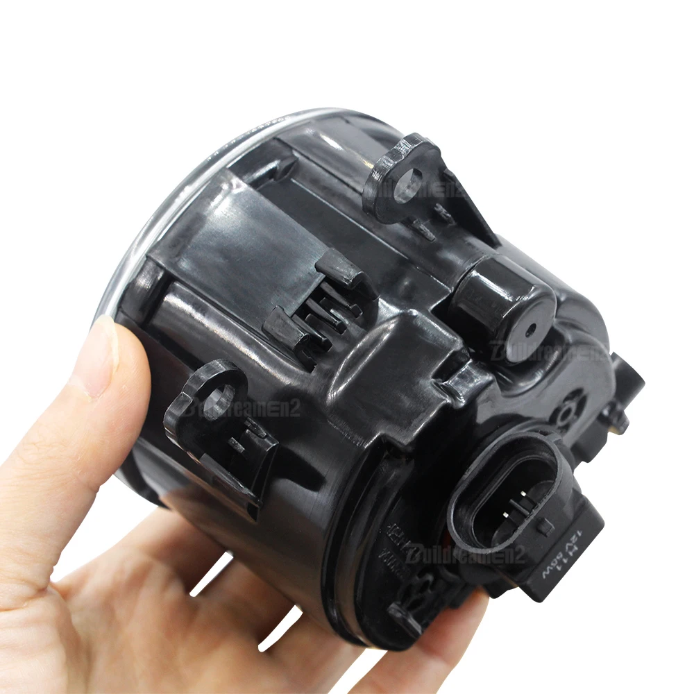 Buildreamen2 2 X Halogen Fog Light For Fiat 500 Panda Punto Evo Sedici 55W 100W Car Front Bumper Fog Lamp Warm White Yellow 12V