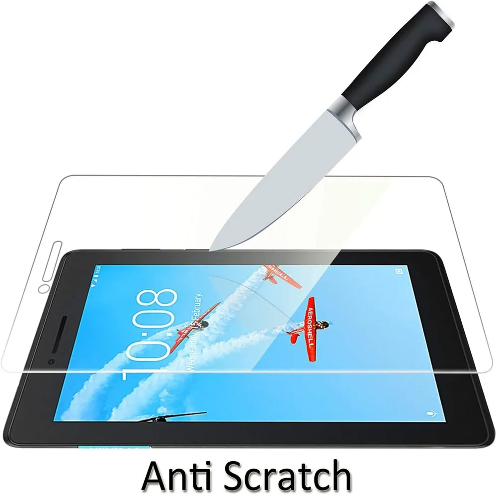 Protecteur d'écran 7.0 pouces, 3 pièces, Film de protection en verre trempé 9H pour tablette Lenovo Tab E7, TB-7104F Anti-Explosion, anti-rayures