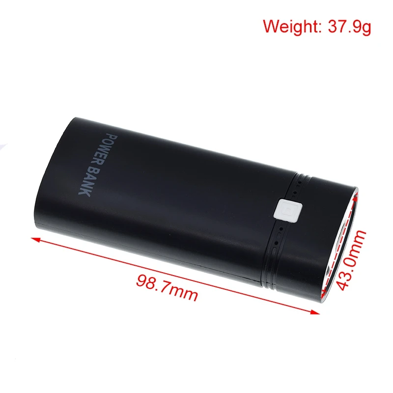 TZT 1/2/5 Stück abnehmbares Design mit Anzeigeleuchte für Smartphone-Powerbank-Gehäuse, Batterie, praktisch für 18650-Batterie – Detail 8