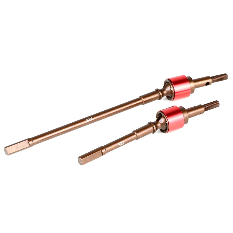 KYX Racing Hardened Steel AR90 Front Axle CVD Drive Shaft Set Rear Upgrades Parts for 1/6 RC Crawler Car Axial SCX6 AXI05000