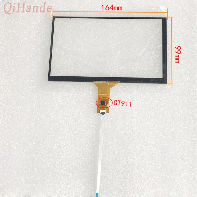 

New 7inch Tablet Touch Screen SQ-PG71088-FPC-A2 for GPS Navigation Touch Screen Digitizer Touch panel Glass Sensor 164*99 6PIN