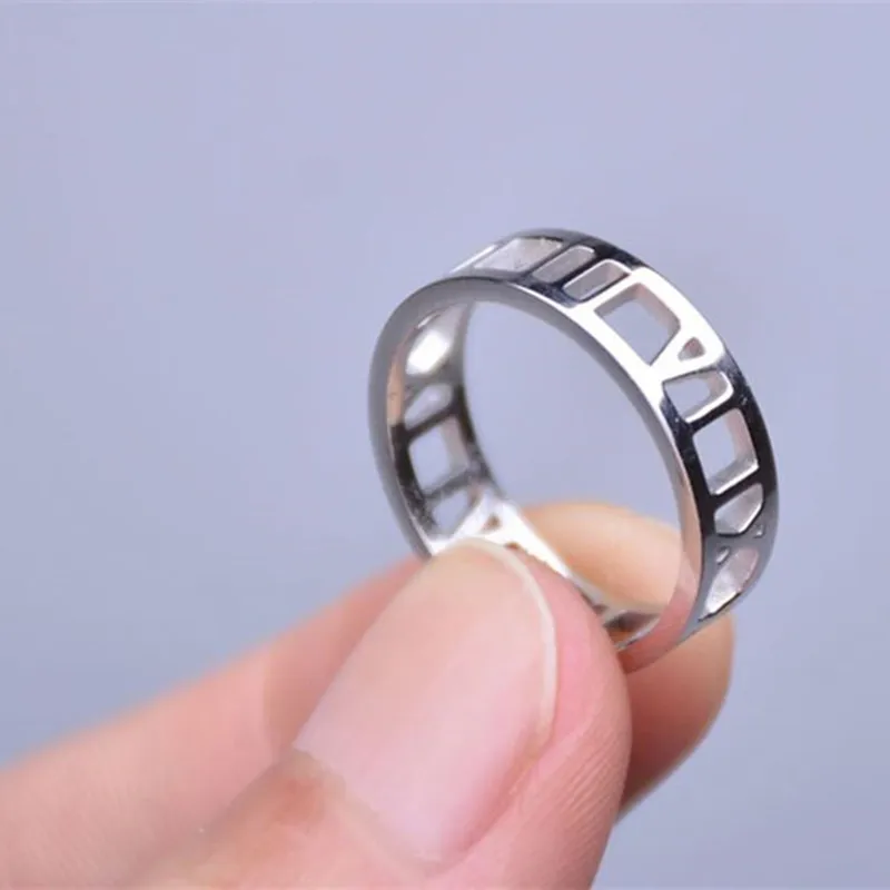 Buyee 925 Sterling Silver Rome Number Ring for Women & Girls Sweet Simple Circle Fashion Jewelry Fine Gift for Her