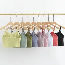 Women Padded Sports Crop Top #3