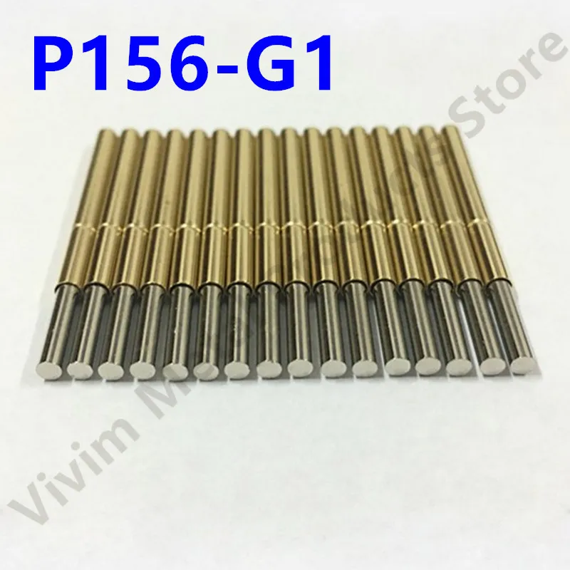 20/100PCS P156-G1 Spring Test Probe Pogo Pin Spring Test Pin 34mm Needle Dia 2.36mm Test Probe Flat Head Dia 2.01mm P156-G