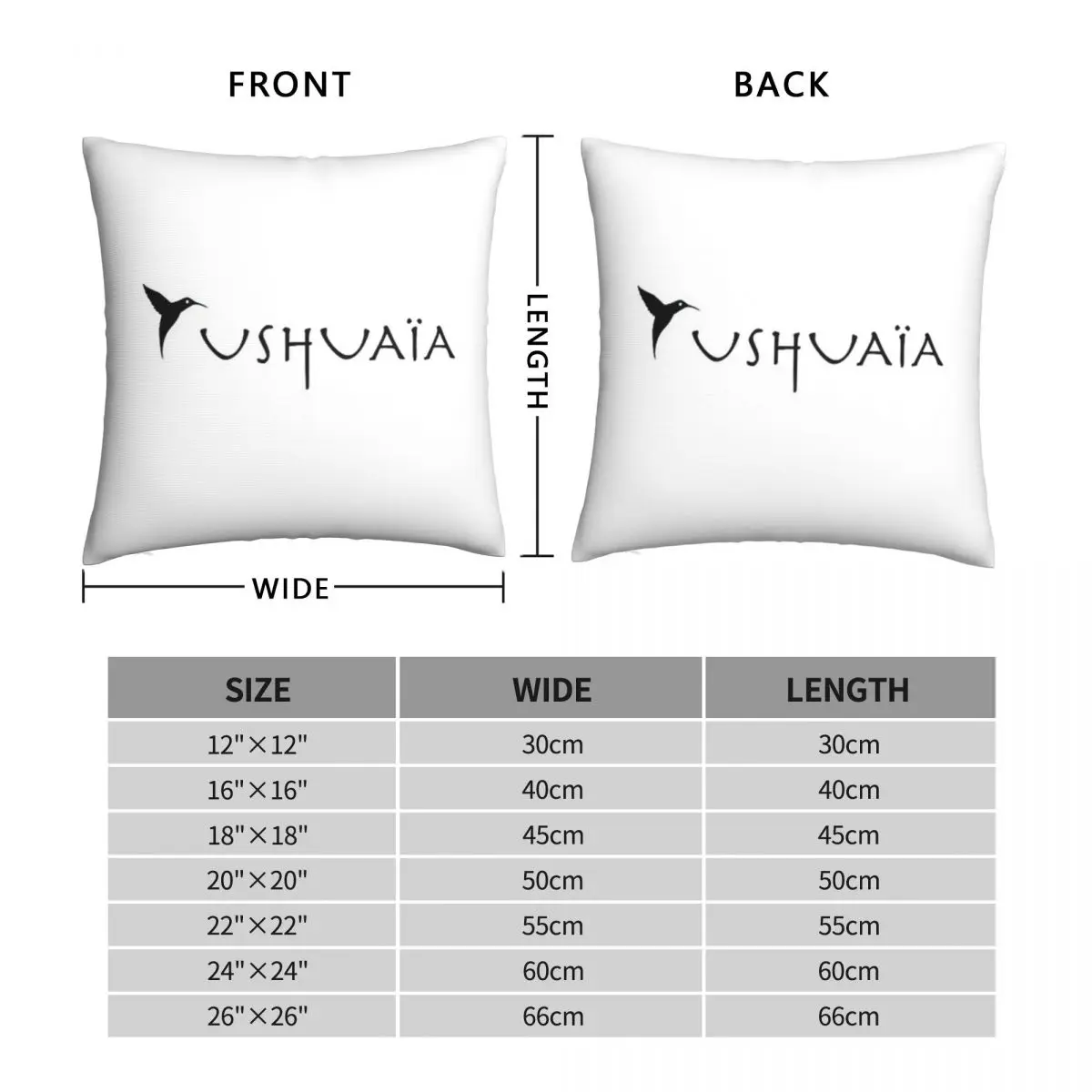 Ushuaia Ibiza Pillowcase Polyester Linen Velvet Printed Zip Decor Pillow Case Home Cushion Cover 45x45