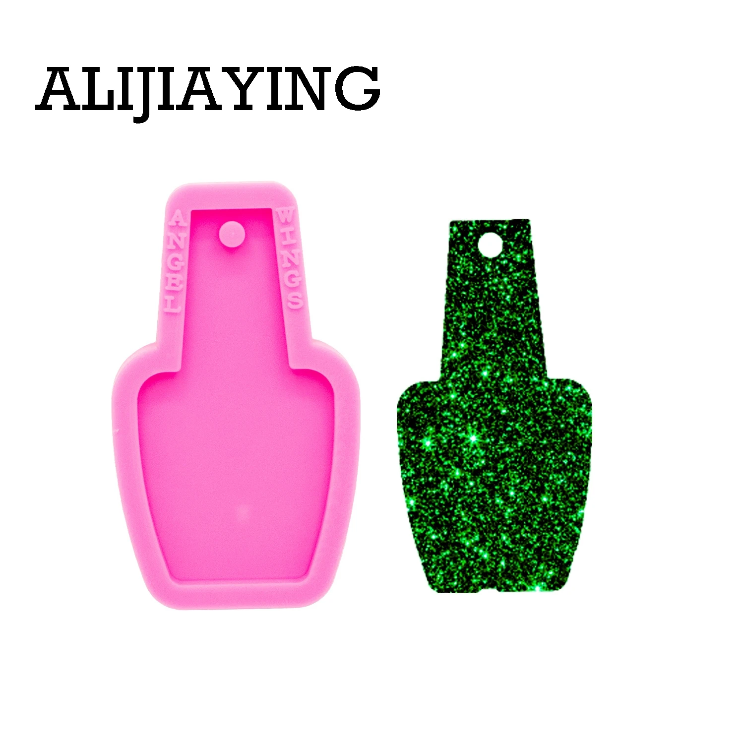 DY0388 Soda Can/Bottle/Wine Glass Keychain Silicone Mold for Epoxy Resin DIY Keychain Necklace Pendant Mould