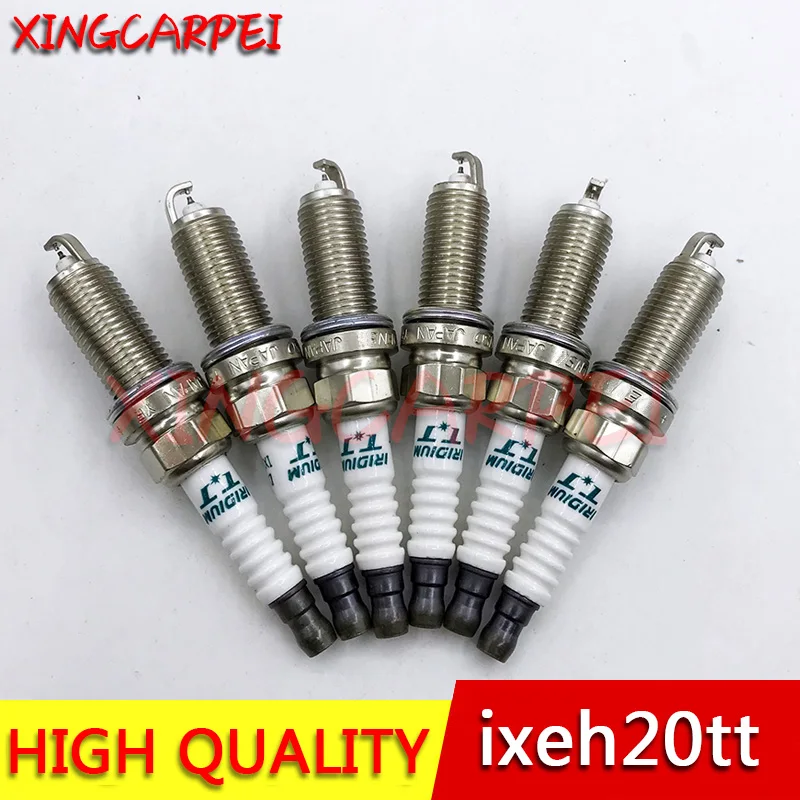 4/6PCS IXEH20TT 4711 Dual Iridium Spark Plug  fit for Nissan Renault Toyota Dacia Peugeot Daihatsu Subaru Mazda