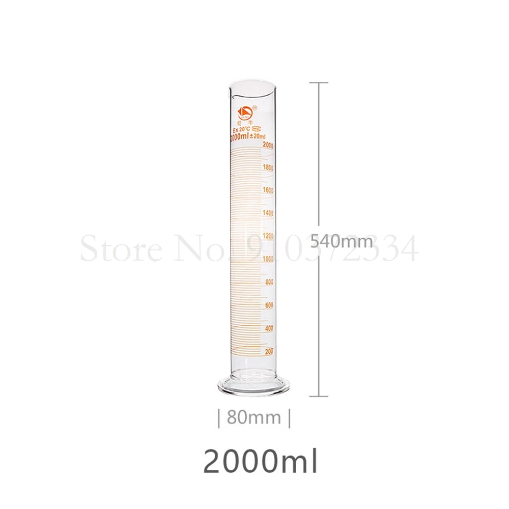 1pcs Lab Scaled Measuring Cylinder 5ml To 1000ml Thicken Glass Measurement Container Lab Supplies