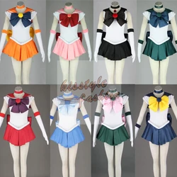 Pretty Soldier Anime Venus Jupiter Mercury Mars Neptune Saturn Chibi Moon G1 Woman Girl Dress Halloween Cosplay Costume