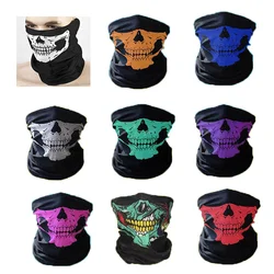 Bandanas Windproof Skeleton Skull Scarves Neck Half Warmer Face Mask Ghost Scarf for Outdoor Sports Cycling Climbing Hiking 2021