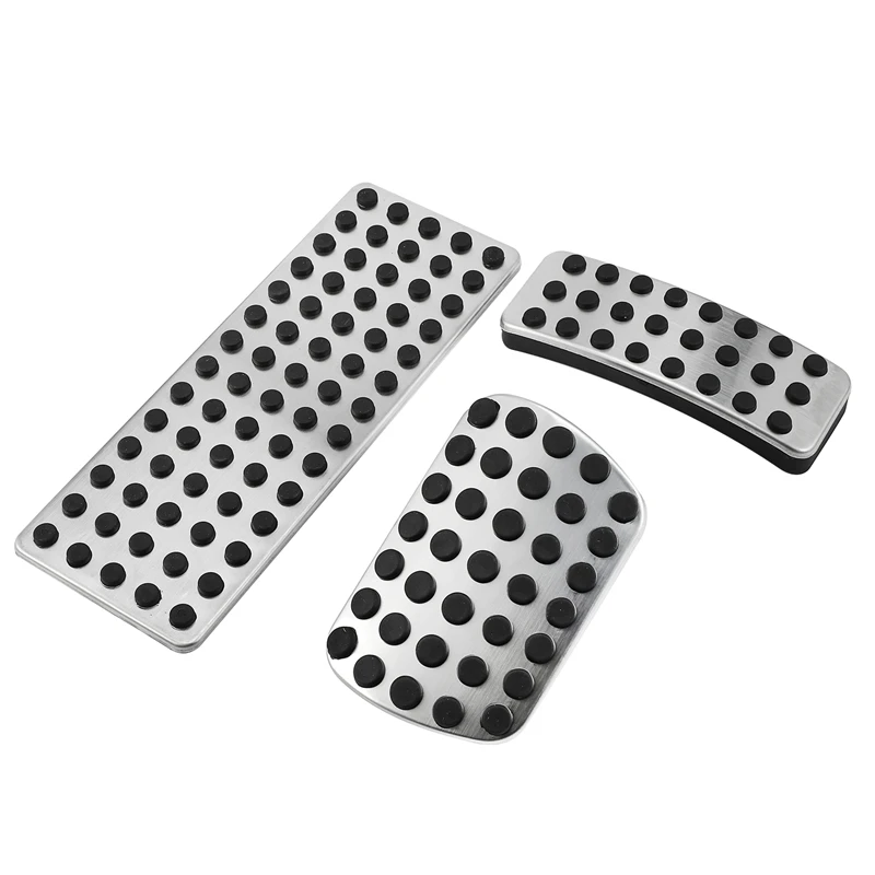 1 Set Silver Car Brake Pedal Pad Stainless Steel Car Accessories, for Mercedes Benz AMG a B CLA GLA ML GL R W176 W245 W246 W251