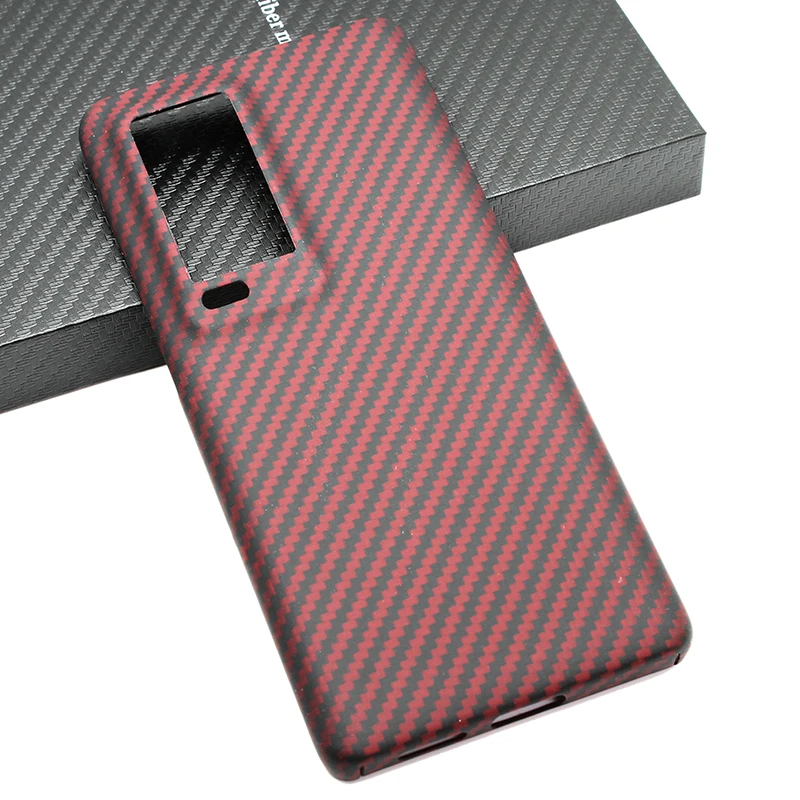 iStore Carbon fiber phone case for VIVO X60 ProPlus Pro+ light Thin High-strength Aramid protective shell