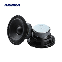AIYIMA 2Pcs 4.5 Inch Full Range Speaker 4 Ohm 30W HiFi Stereo Music Loudspeaker Home Theater Power Amplifier Speaker