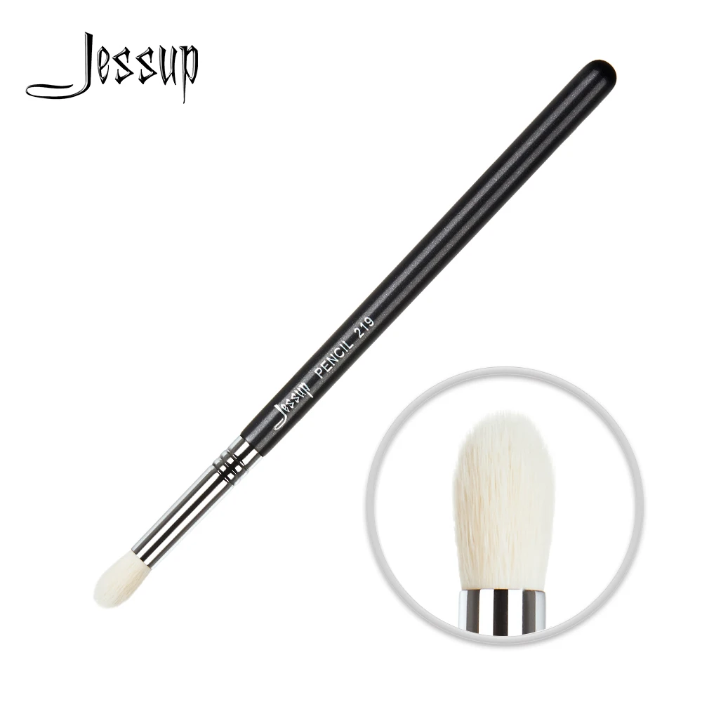 Jessup Black Pencil Single Makeup Brush Shading Eye Crease Fiber Hair Professional Precise Beauty Cosmetic Tool Silver 219