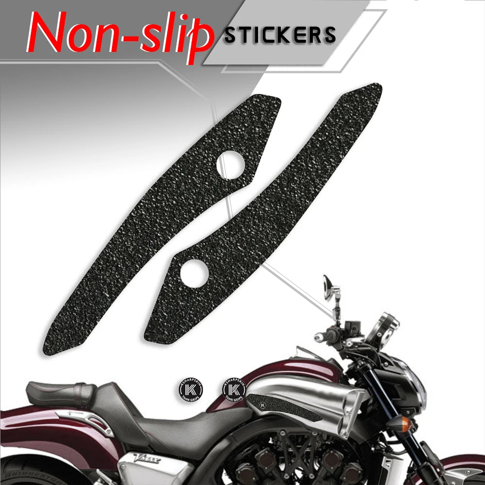 

Motorcycle Tank Pad Tank grip friction protector Non-slip decals Waterproof sticker Knee Pads for YAMAHA 2009-2018 VMAX