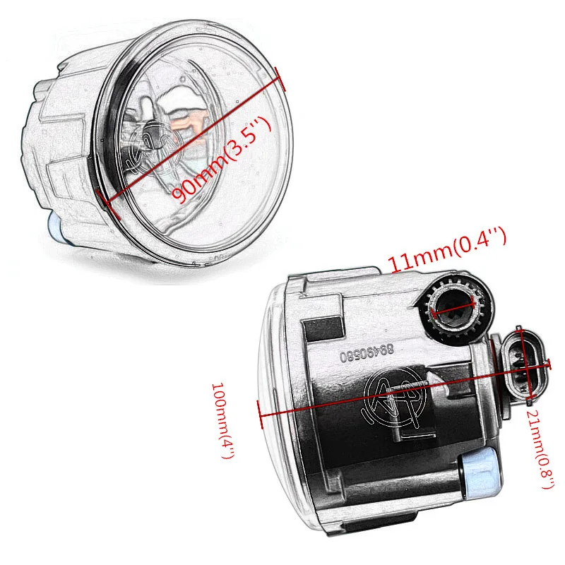 Car Fog Lights for Nissan X-Trail (T31) 2007 2008 2009 2010 2011 2012 2013 Halogen Car Fog Lamps for Infiniti M37/M5
