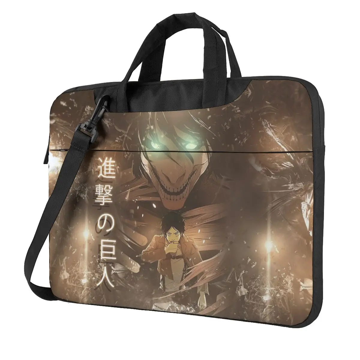 

Anime,Attack On Titan Laptop Bag Case Protective Vintage Computer Bag Bicycle Crossbody Laptop Pouch