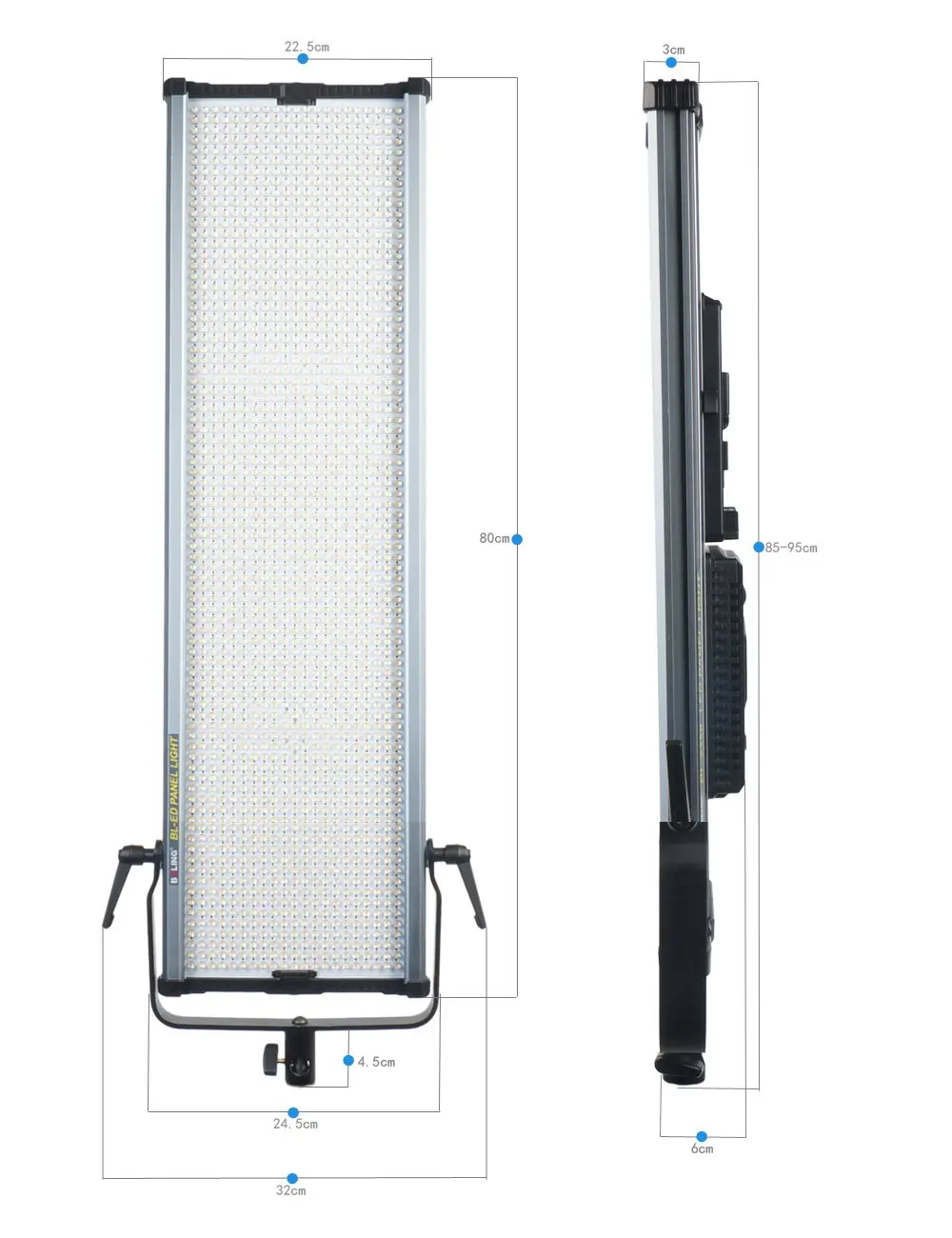 BOLING светодиодное непрерывное освещение панели BL-2280P BL2280P CRI 95+ 120 Вт 5500±200K 1806 шт. светодиоды для фотостудии видеопленка