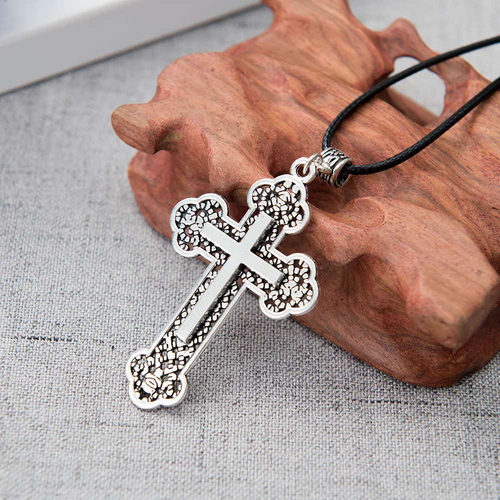 Car Pendant Rearview Mirror Decoration Jesus Cross Hanging Ornaments Automobiles Interior Car Accessories Gifts For Our Family - Image 3