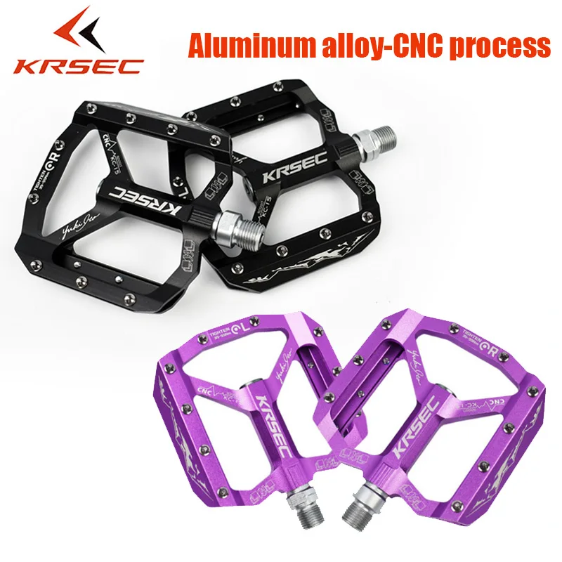 KRSEC Pedales Bicicleta Mtb Ultralight Aluminum Alloy CNC Bicycle Pedales Mtb DH XC Sealed Bike Pedals Cycling Parts