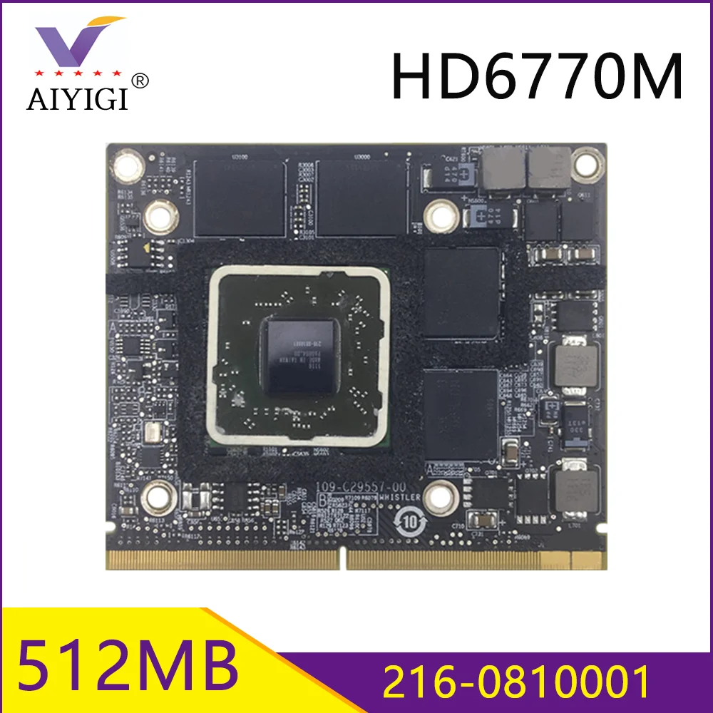 Original Radeon HD6770 HD6770M HD6750 HD6750M Video Graphics Card 109-C29557-00 For Apple iMac 27